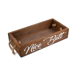High Quality Funny Word Rustic Wood Toilet Paper Holder Perfect for Farmhouse Bathroom Kitchen Decor Box