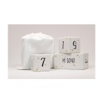 New Design Week Month Year Photo Prop Solid Wood Natural Baby Milestone Blocks