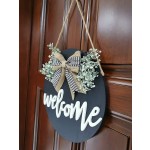 Wholesale Interchangeable Hanging Wooden Spring Welcome Home Farmhouse Sign