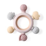 Forest Pattern Teether Soothing Boil Proof Food Grade Silicone Teething Stick Baby Silicone Teether Music Toy