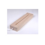 Wholesale Transparent Double-Sided Personalized Acrylic Handprint Photo Frame Custom Acrylic Gift Wooden Lamp Base