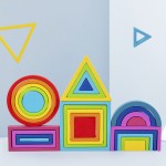 Sunny DIY Rainbow Stacker Set Children Education Montessori Wooden Building Blocks - Zhejiang Model Edu Toys Unisex Toys