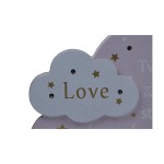 China Wholesale Wooden Cloud LED Night Light Marquee Cloud Sign Battery Operated Table Lamp