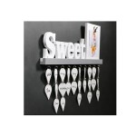 Custom Personalized Baby Shower Signature Guest Book with Wood Frame and Die-Cut Cards