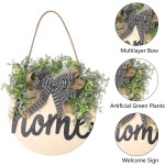 Wholesale Interchangeable Hanging Wooden Spring Welcome Home Farmhouse Sign