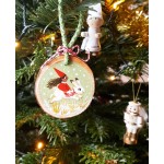 Custom DIY Craft Natural Wood Slice Paint Christmas Round Tree Ornament Wood Slice