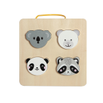 Custom 3D DIY Puzzle Montessori Toy Puzzle Children Wooden Panda Koala Puzzle Assembly Educational Toy