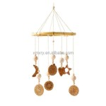 Wooden Bed Chime Wind Chime Hanging Decor Children's Room Crib Hanging Bedroom Room Decor Bed Mobile