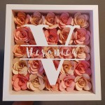 Shadow Box 4x6 Photo Frame with HD Plexiglass Deep Wood Memory Box Flower Display Case