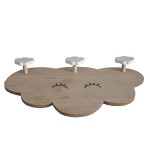 Custom Children Wooden Standing Storage Wooden Coat Hanger Cloud Wall Hook Kindergarten Coat Door Hook
