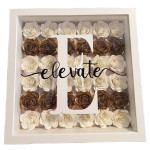 Shadow Box 4x6 Photo Frame with HD Plexiglass Deep Wood Memory Box Flower Display Case