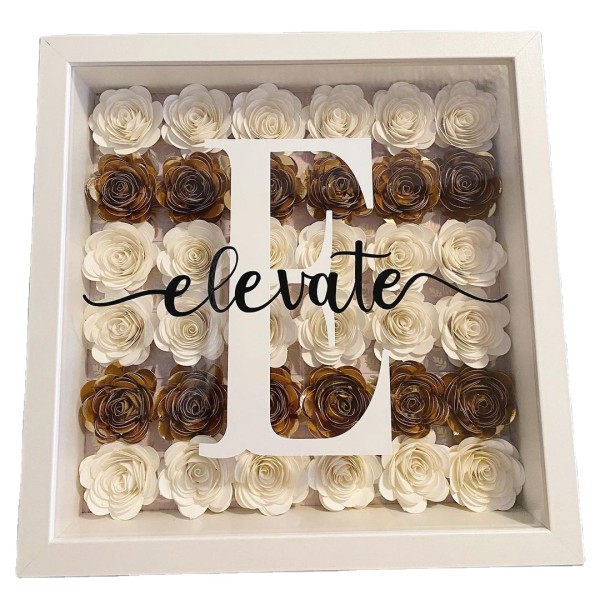 Shadow Box 4x6 Photo Frame with HD Plexiglass Deep Wood Memory Box Flower Display Case