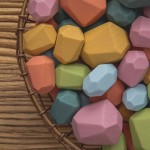 Rainbow Stacking Building Balancing Stone Children Educational DIY Toy Set