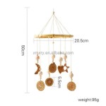 Wooden Bed Chime Wind Chime Hanging Decor Children's Room Crib Hanging Bedroom Room Decor Bed Mobile