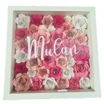 Wooden Craft A4 Shadow Box with Glass Front Wood Keepsake Frame Box Wholesale 12x12