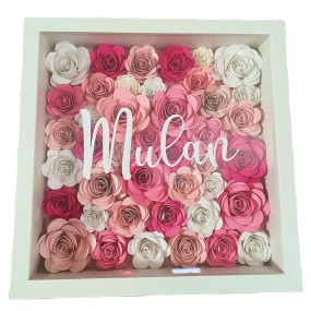 Wooden Craft A4 Shadow Box with Glass Front Wood Keepsake Frame Box Wholesale 12x12