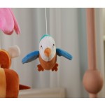 Nordic Style Children's Room Crochet Hanging Ornament Newborn Baby Crib Bird Flower Hanging Mobile Baby Toy