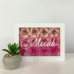 High Quality Custom 8x8 Acrylic Wood Shadow Box Display Case White Wall Art 3D Photo Frame