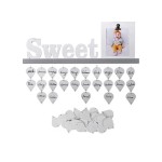 Custom Personalized Baby Shower Signature Guest Book with Wood Frame and Die-Cut Cards