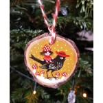 Custom DIY Craft Natural Wood Slice Paint Christmas Round Tree Ornament Wood Slice