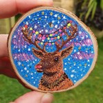 Custom Wholesale Home Decor DIY Craft Design Paint Natural Wood Round Slices