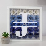 Wholesale Large Natural Wood Frame 3D Depth Square White Shadow Box Picture Frame 5x5