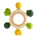Forest Pattern Teether Soothing Boil Proof Food Grade Silicone Teething Stick Baby Silicone Teether Music Toy