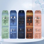 Hot Selling 8-Piece Nail Art Set Colorful Stainless Steel Nail Clipper Gift Set Fully Customizable Nail Clipper Set