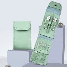 Hot Selling 8-Piece Nail Art Set Colorful Stainless Steel Nail Clipper Gift Set Fully Customizable Nail Clipper Set