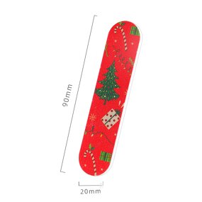Wholesale Custom Private Pattern Nail File 80 100 120 150 180 240 Christmas Tree Nail File