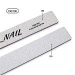 Professional Custom Printed Logo Double-Sided Disposable Rectangle Nail File 80/100/180 Grit Sandpaper Nail File