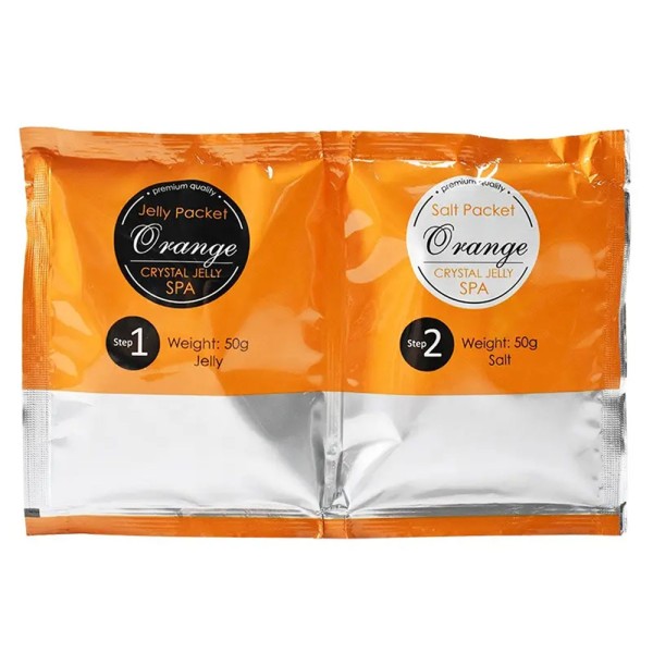 Homemade Foot Bath Orange Crystal Jelly Spa Salt Powder Softening Whitening Foot Bath Salt DIY Jelly Foot Bath Foot Soak