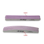 Professional Custom Double-Sided Nail File 80/100 Grit Sandpaper Plastic Straight Moon File Nail File