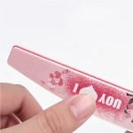 Hot Selling Mini Cute Pink Heart Shape Nail File Professional Print Logo Children's Beauty Nail File