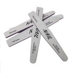 High Quality Sandpaper Nail File Custom Printed Logo Double-Sided 100/180 Grit Nail Supplies