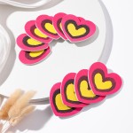 Hot Selling Mini Cute Pink Heart Shape Nail File Professional Print Logo Children's Beauty Nail File