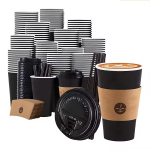 Free Design Custom Logo 9oz 12oz White Paper Coffee Cup Hot Drink Paper Cup Double Wall Insulated Heat Proof Cup