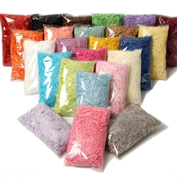 Wholesale 100g/Bag High Quality Decorative Crinkle Cut Shredded Paper Gift Box Basket Filler