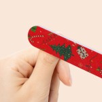 Wholesale Custom Private Pattern Nail File 80 100 120 150 180 240 Christmas Tree Nail File