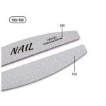 1000pcs/Box Wholesale Double-Sided 80 100 180 Nail Tools Zebra Half Moon Nail File