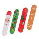 Wholesale Custom Private Pattern Nail File 80 100 120 150 180 240 Christmas Tree Nail File