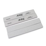 Professional Custom Printed Logo Double-Sided Disposable Rectangle Nail File 80/100/180 Grit Sandpaper Nail File