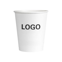 Free Design Custom Logo 9oz 12oz White Paper Coffee Cup Hot Drink Paper Cup Double Wall Insulated Heat Proof Cup