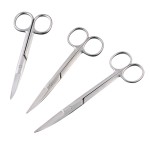 Stainless Steel Scissors Straight Elbow Tip Round Tip Surgical Excision Beauty Nose Hair Scissors Gauze Scissors
