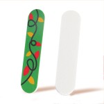 Wholesale Professional Custom Double-Sided Mini Cute Nail File 100 180 Grit Emery Board Christmas Pattern Nail File