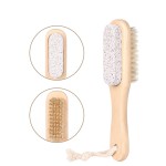Boar Bristle Body Brush Natural Bamboo Wood Body Bath Brush