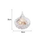 Crystal Glass Candy Jar with Lid Wedding Decor Diamond Glass Candy Jar