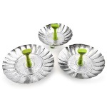 10-Inch Adjustable Stainless Steel Steamer Vegetable Basket Food Dumpling Steamer