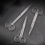 Stainless Steel Scissors Straight Elbow Tip Round Tip Surgical Excision Beauty Nose Hair Scissors Gauze Scissors