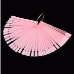 Wholesale Flat Tip Fake Nail Clear Tip Natural Color Chart Nail Art Set DIY Nail Art Practice Display